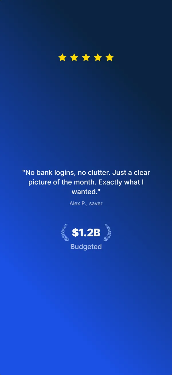 Tally App Store screenshot frame 5