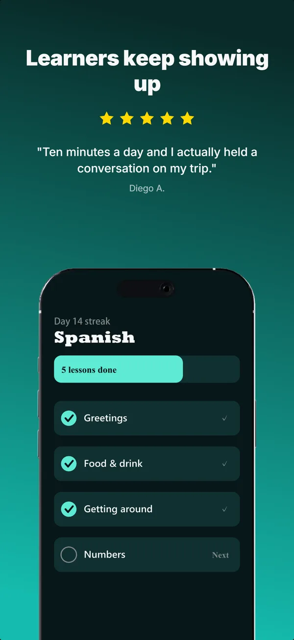 Lingopath App Store screenshot frame 4