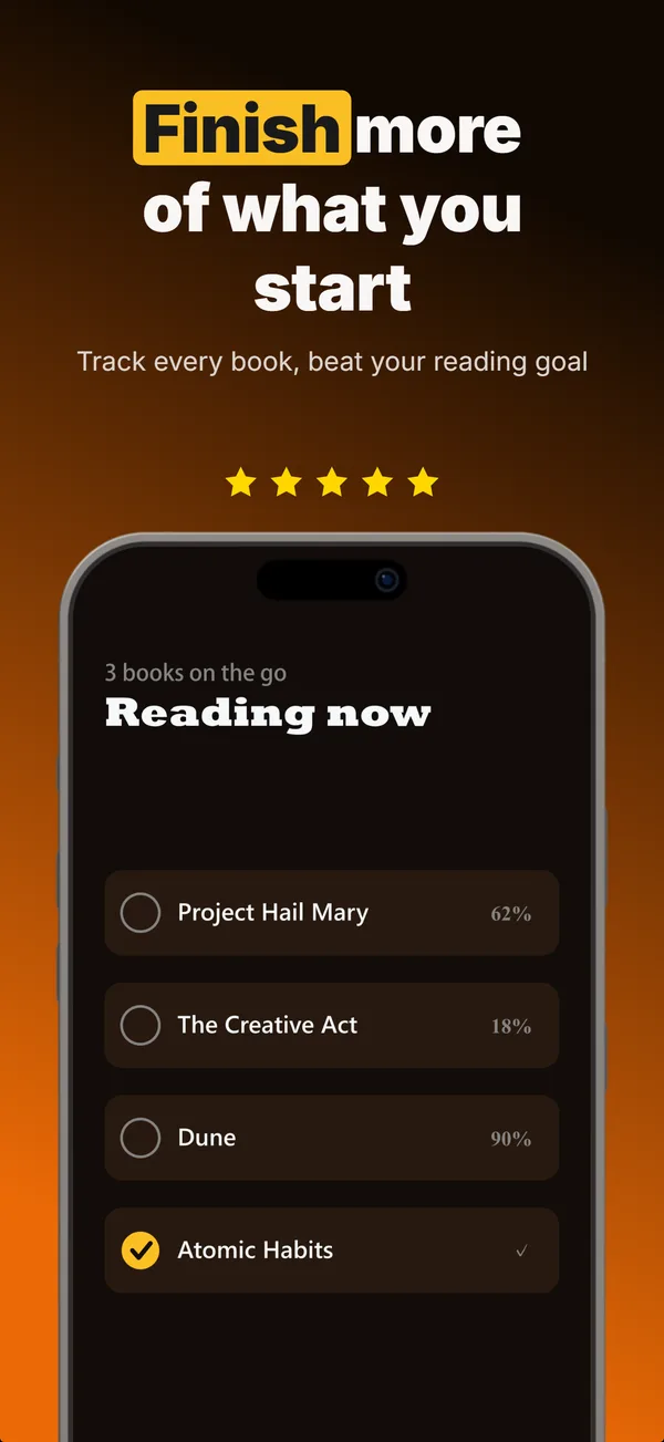 Margin App Store screenshot frame 1: Finish more of what you start