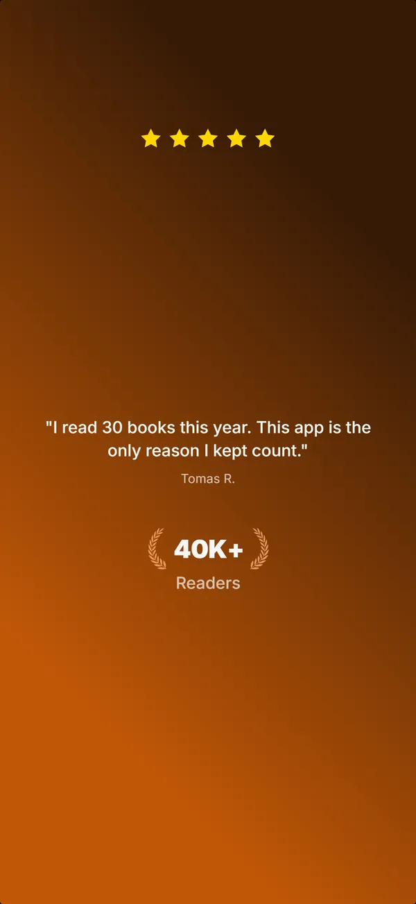 Margin App Store screenshot frame 5: Loved by 40,000 readers