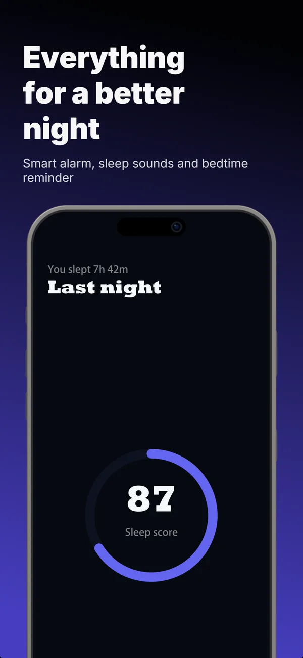 Doze App Store screenshot frame 4: Everything for a better night
