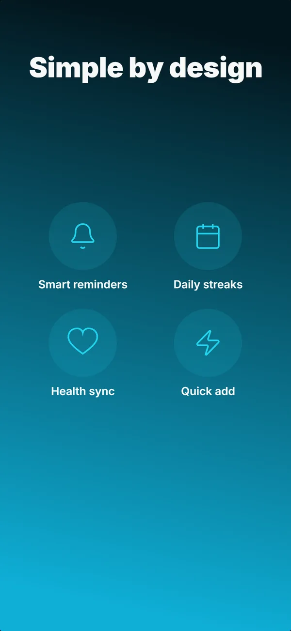 Dewdrop App Store screenshot frame 4: Simple by design