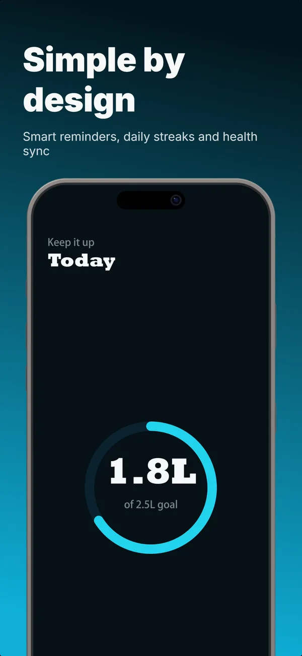 Dewdrop App Store screenshot frame 4: Simple by design