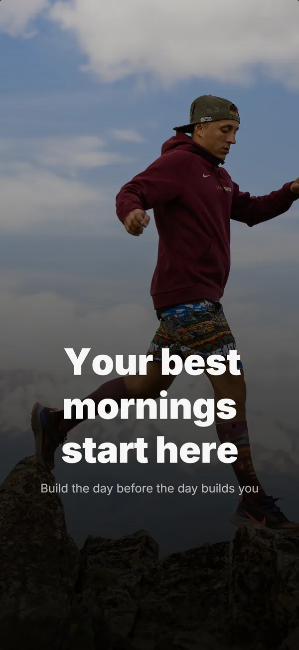 Lifestyle Hero Layout example: an App Store screenshot built with the lifestyle hero layout